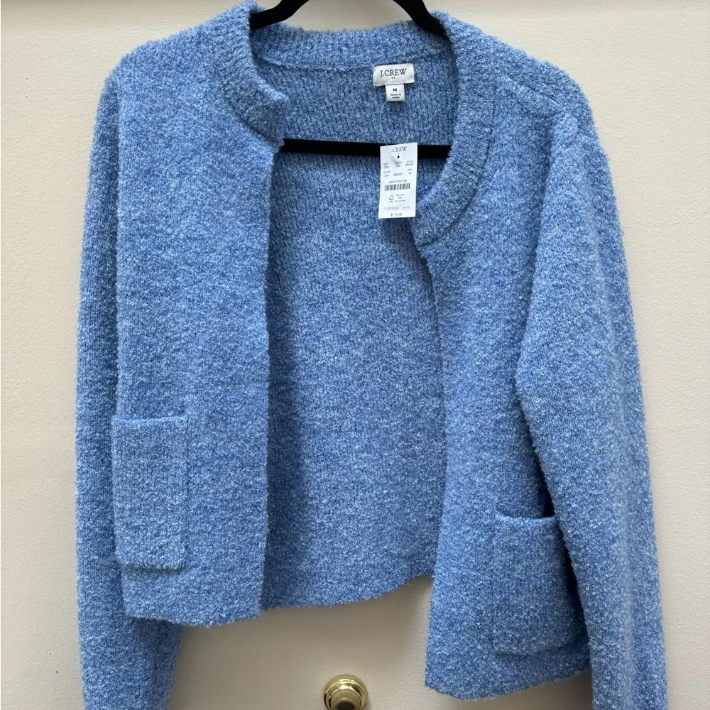 J crew blue cardigan sweater - Picture 1 of 4
